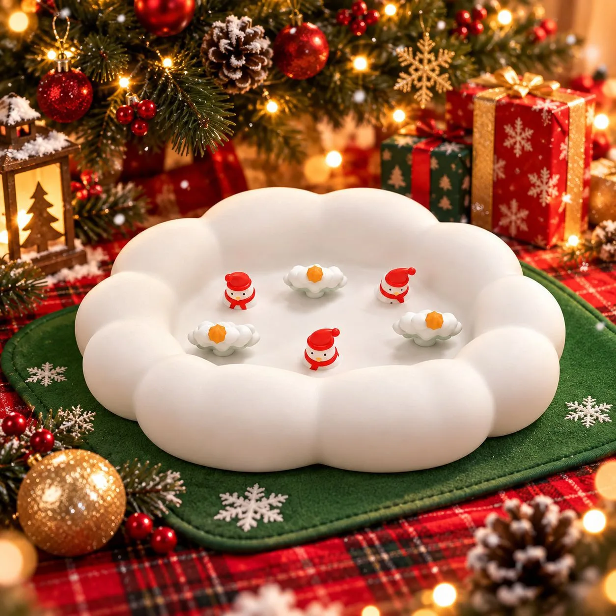 Christmas Dog Lick Mat - Silicone Slow Feeder Pad for Pets - detail view 3