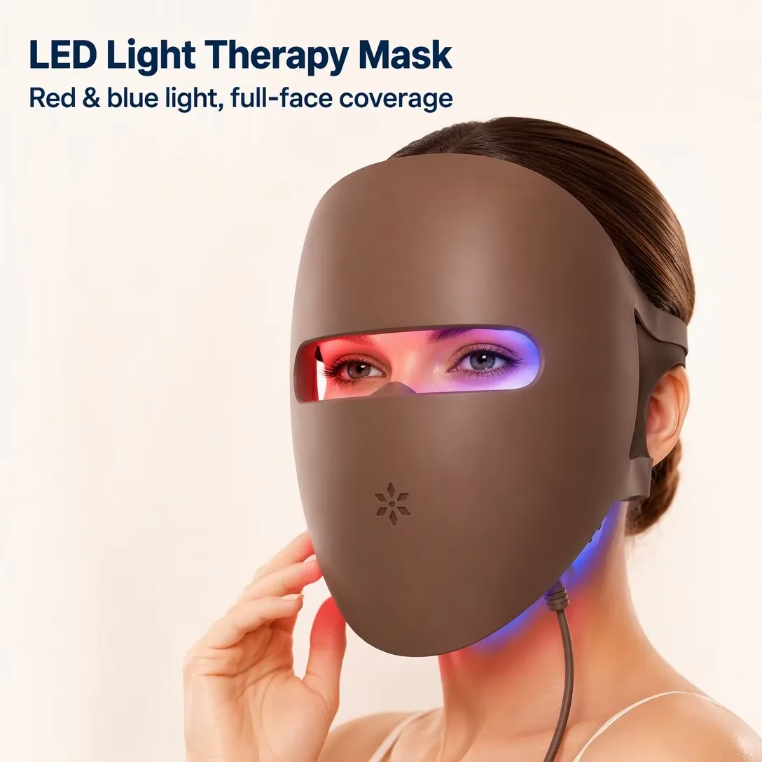 LED Face Mask Red Blue Light Therapy - Multi Color Photon - detail view 3