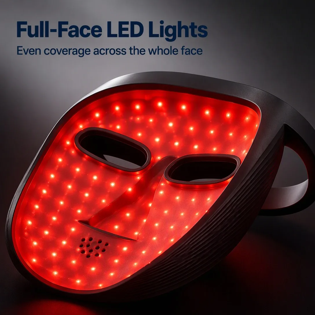 LED Face Mask Red Light Therapy - 4 Modes Skin Rejuvenation - detail view 2