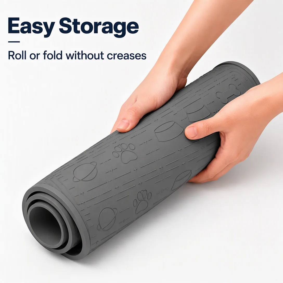 Silicone Pet Grooming Mat - Waterproof Large Dog Bath Pad - detail view 5