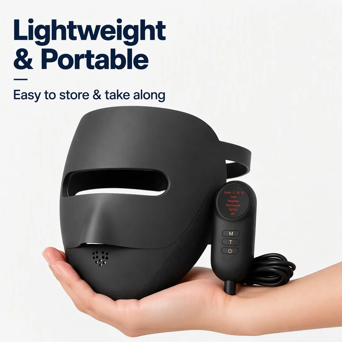 LED Face Mask Red Light Therapy - 4 Modes Skin Rejuvenation - detail view 5