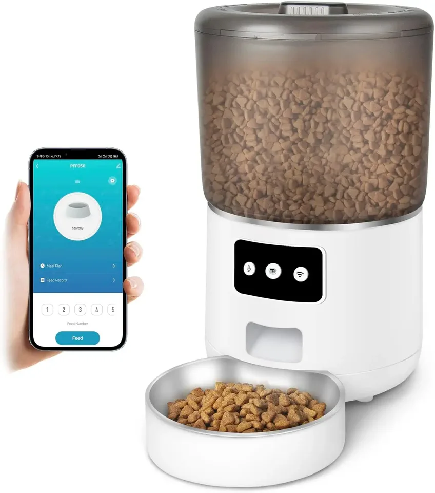New Arrival Smart Automatic WiFi Pet Feeder Silicone Cat Food Dispenser with APP Control for Dogs - custom silicone manufacturer