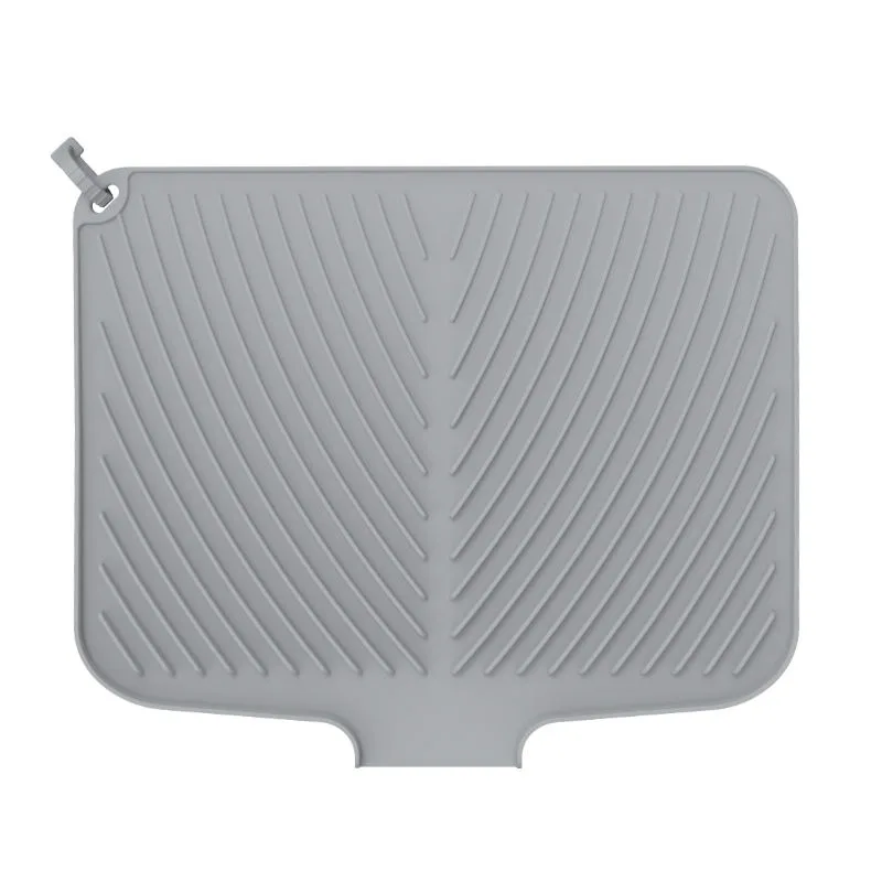 2025 Top Ranking Silicone Mat Custom Printing Countertop Drying Mats Sink Draining Pad Faucet Silicone Dish Drying Mat - detail view 4