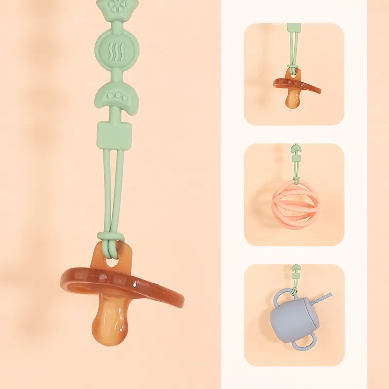 Silicone tétine pince bébés- One Piece Teething sûr - detail view 1