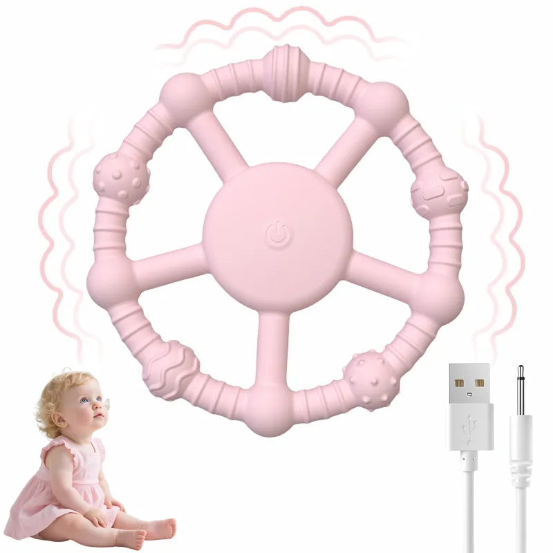 USB Vibrating 歯がため 乳児- 食品グレード シリコーン - main product image