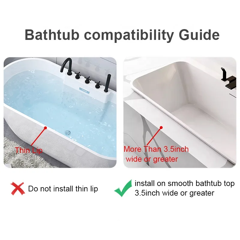 Bathtub Splash Guard with Suction Cups - Silicone Toy Tray - Baby Plate & Bowl - detail view 4