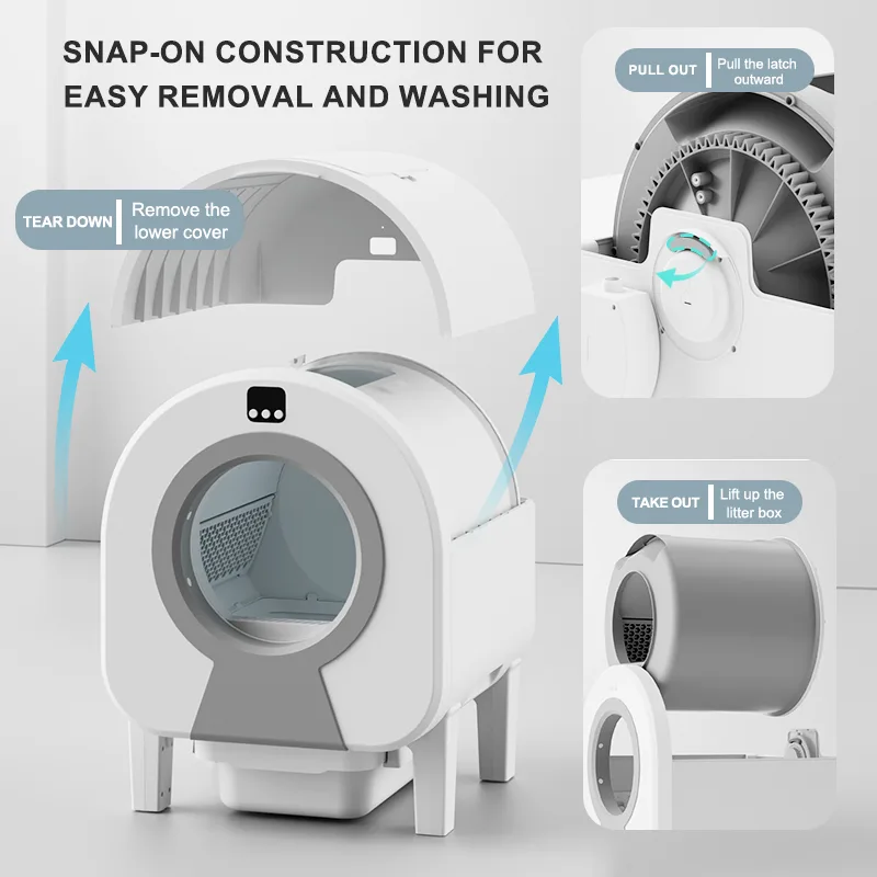 Self-Cleaning Cat Litter Box - APP Control for Multiple Cats - detail view 4