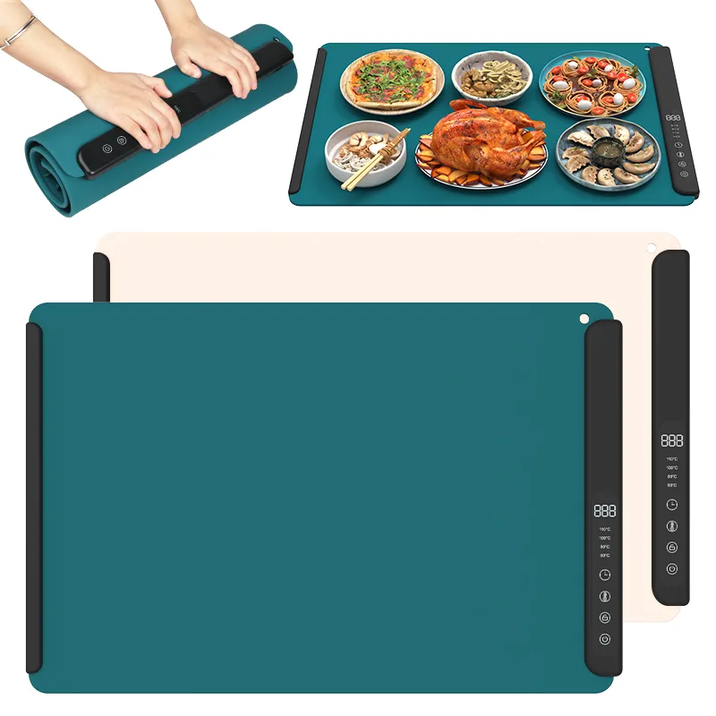 Silicone électrique réchauffant tapis- Fast chauffant pliant plateau - main product image