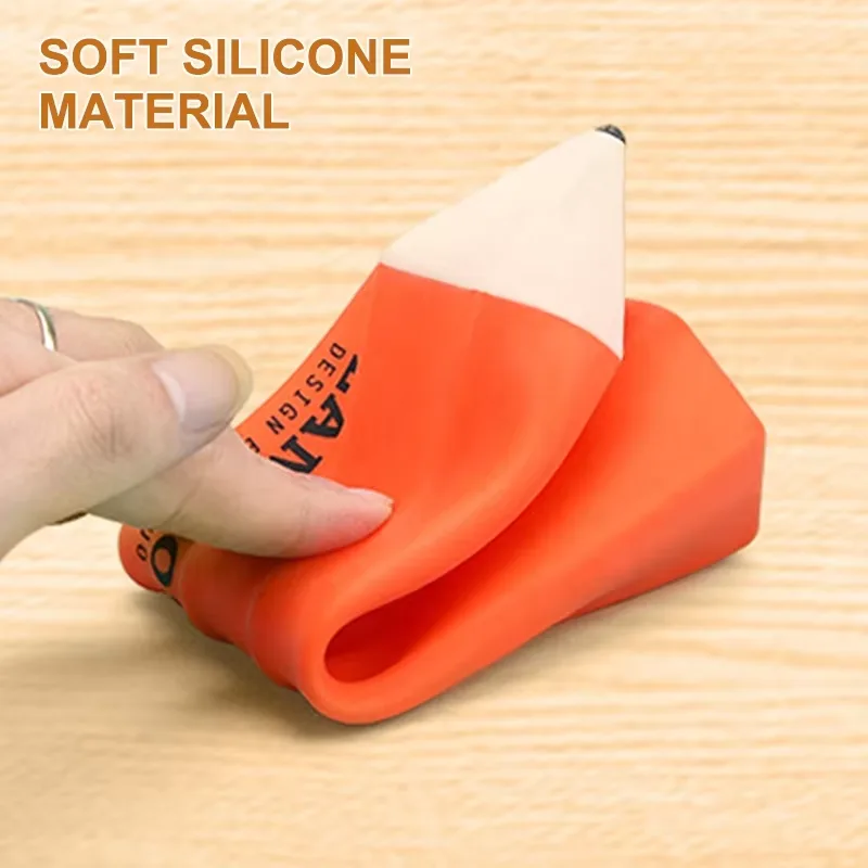 Custom Logo Silicone School Bag Pencil Case With Nylon Zipper for Cute School Supplies Stationery Students - detail view 3