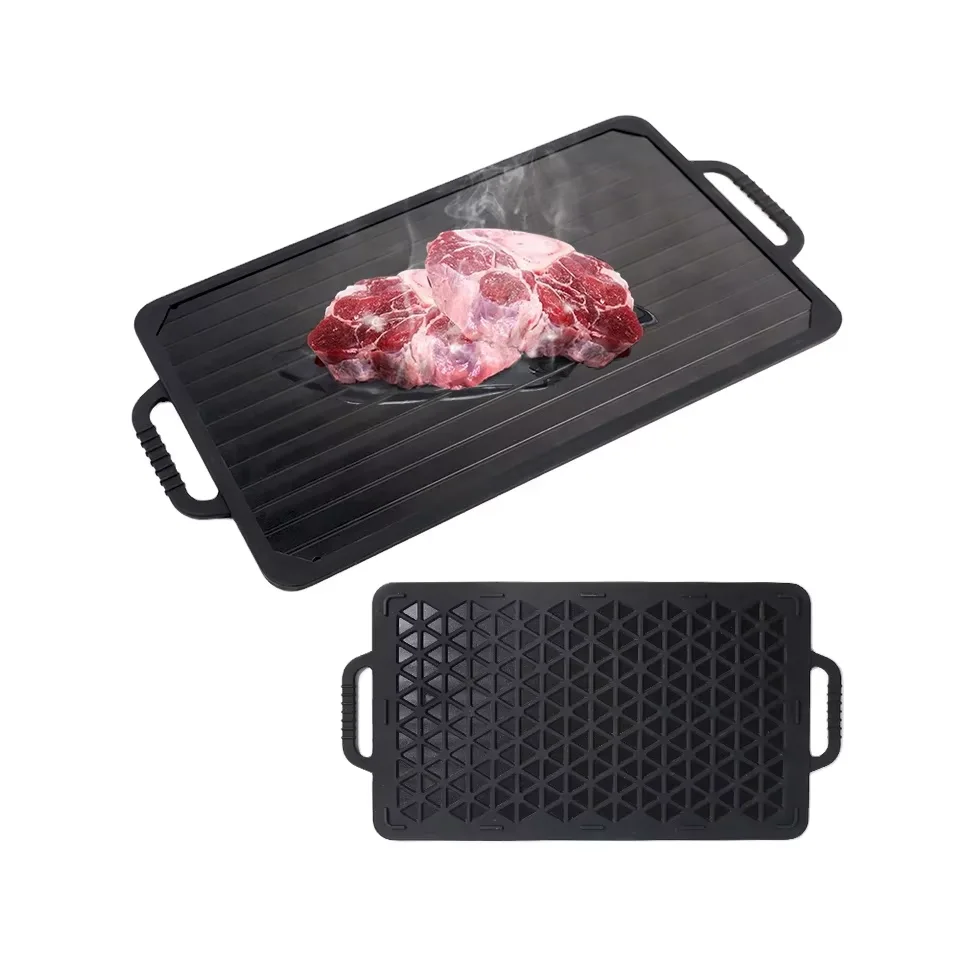 New High Quality Defrost Tray Thaw Frozen Food Defrost Master Kitchen Gadgets Meat Quick Defrosting Plate Board - custom silicone manufacturer