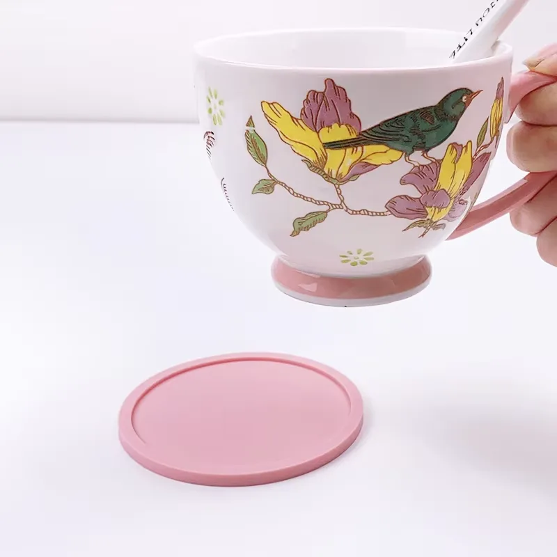 Custom Silicone Rubber Bar Cup Coasters Durable Heat Resistant Drink Cup Mat Kitchen Drinks Insulation Mat - detail view 2