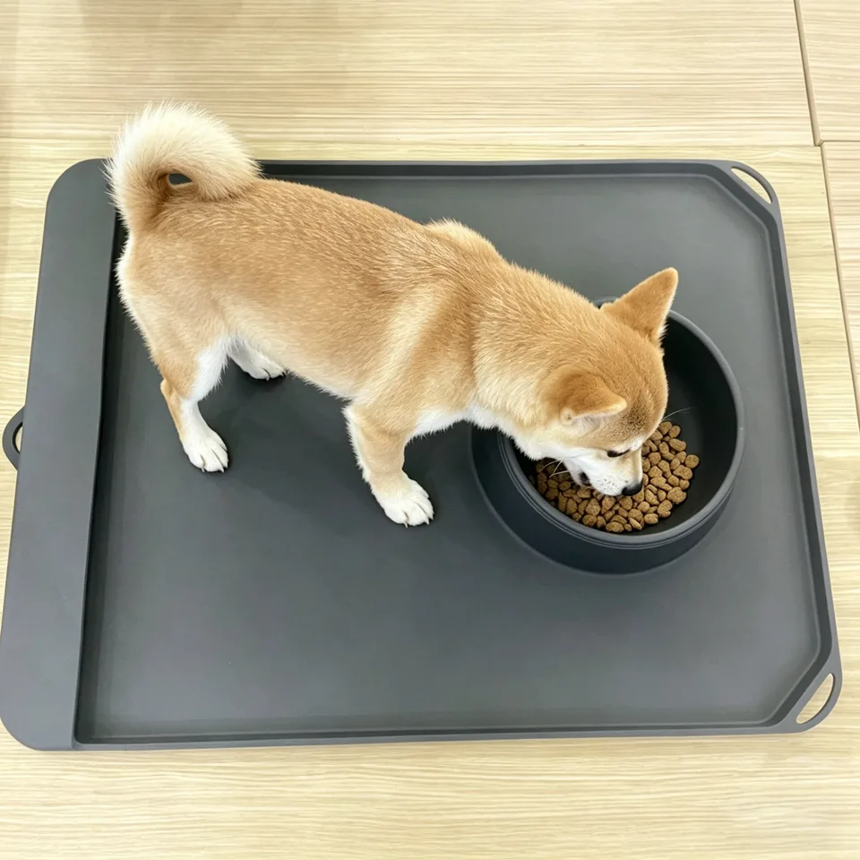 반려동물 무지 실리콘 식품 매트 고양이 강아지 StylishWaterproof 미끄럼 방지 반려동물 이유식 매트 - main product image