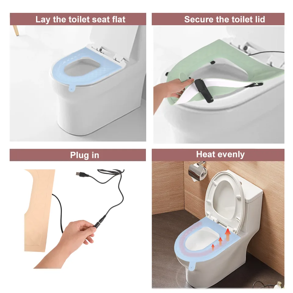 Top Rankings Outdoor Wholesale Custom Winter Waterproof Washable Heated Toilet Seat Cushion Warmer Cushion - detail view 2
