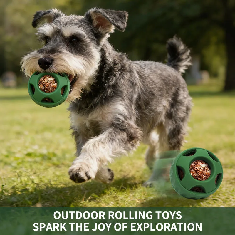 Dog Chew Toy Natural Rubber Toy Interactive Food Treat Ball Dog Pet Interactive Chew Toy Dog Treat Ball - detail view 4