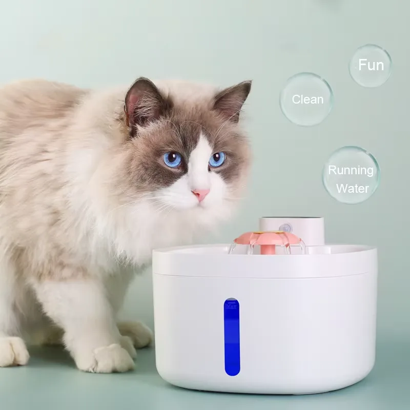 Intelligent grand capacité automatique chat Fountain Quiet écologique chat eau distributeur - main product image