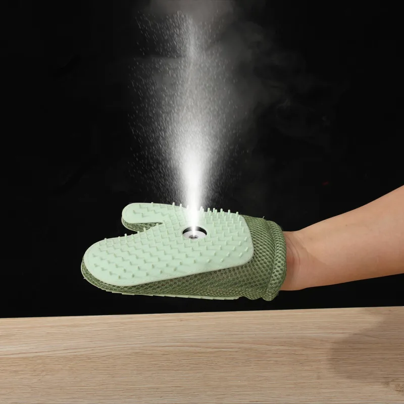New Pet Steam Gloves Brush for Cats Dogs Hair Cleaning Pet Grooming Double-sided Cat Hair Removal Gloves Steam Brush - detail view 6