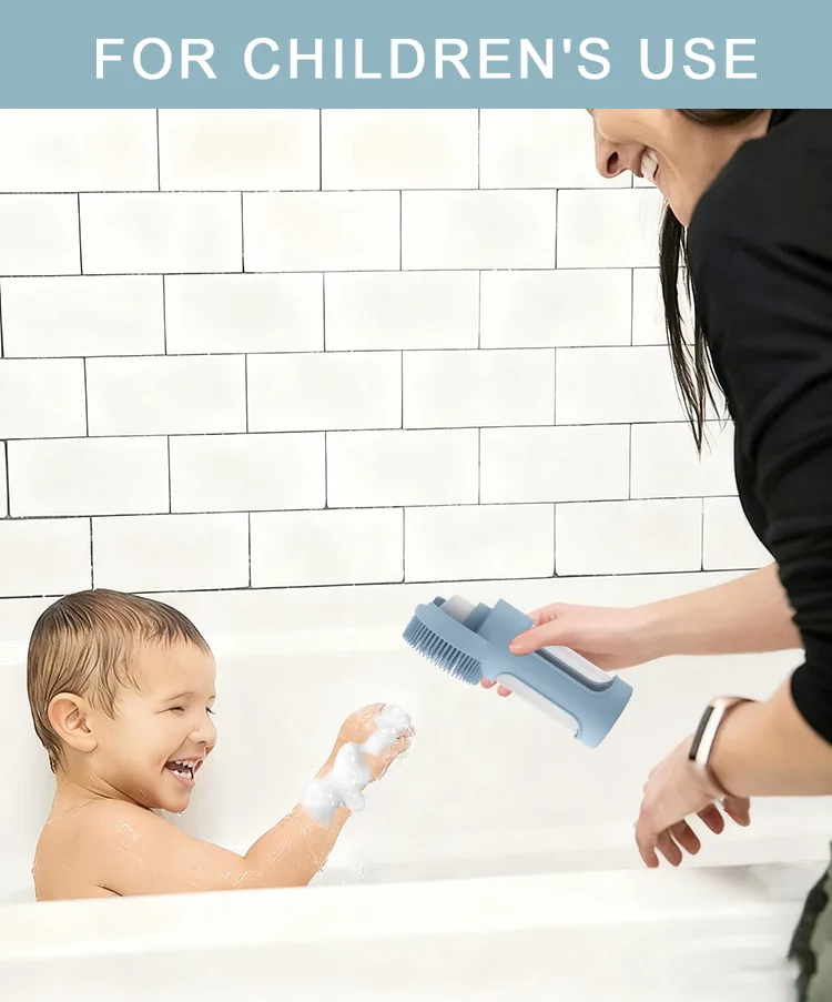 OEM 반려동물 제품 그루밍 용품 샤워 샴푸 Spray 소프트 Bristle 세탁 마사지 목욕 브러시 강아지 고양이 - detail view 9