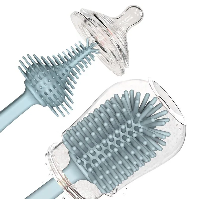 맞춤 유아 이유식 Nipple 미니 청소 Cleaner 실리콘 병 브러시 청소 브러시 실리콘 Cleansing 브러시 - main product image
