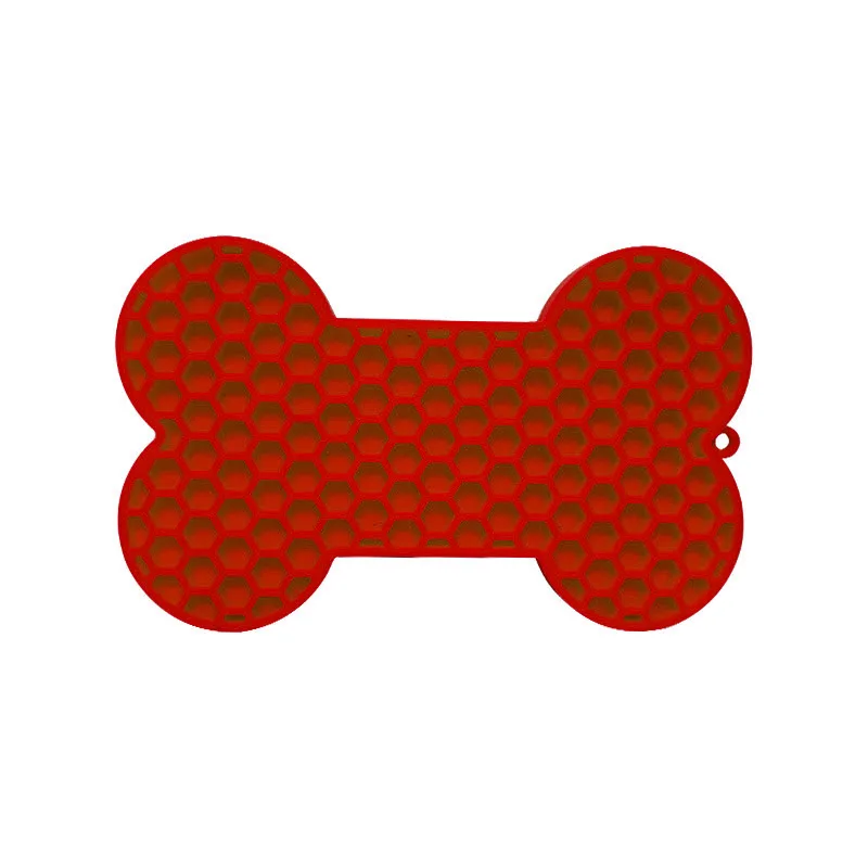 Moderne silicone animaux bol automatique Feature uni motif à ventouse base lent tapis de - detail view 4