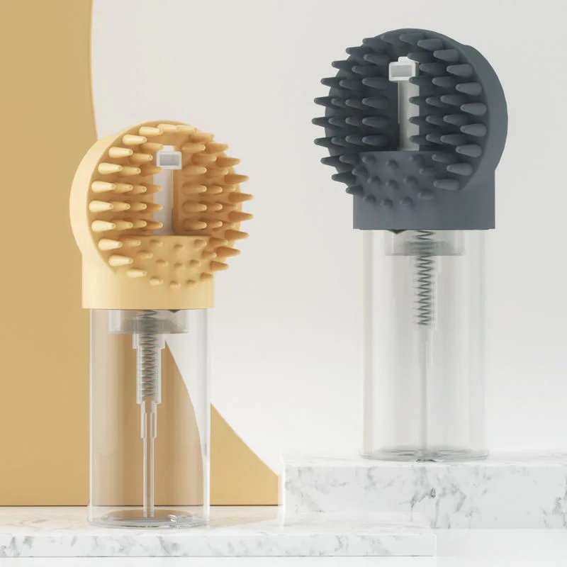 Animaux Wash bain brosse chien bain brosse souple caoutchouc shampoing distributeur chat - main product image