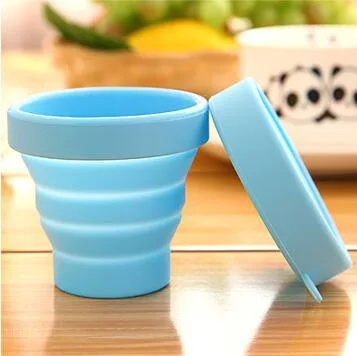 Modern Candy Color Silicone Telescopic Gargle Cup 200ml for Home Outdoor Sports Travel Business-Folding Advertising Cup Gift - custom silicone manufacturer
