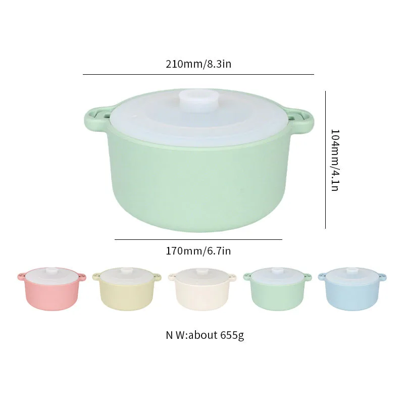 BPA-Free Eco-Friendly Silicone Microwave Steamer Lazy Food Steamer Bowl for Vegetables and Cooker Pot - Silicone microwave steamer P - detail view 5