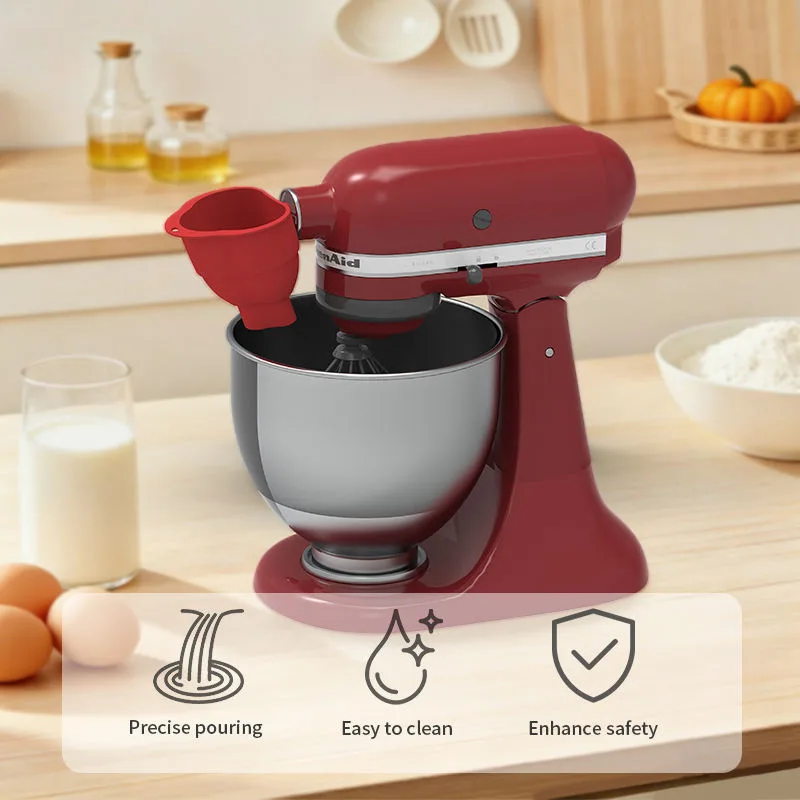 新 Flour じょうご Auxiliary ミキサー Flour じょうご Suitable 4. 5-5 Qt Tilt-Head ミキサー - detail view 2