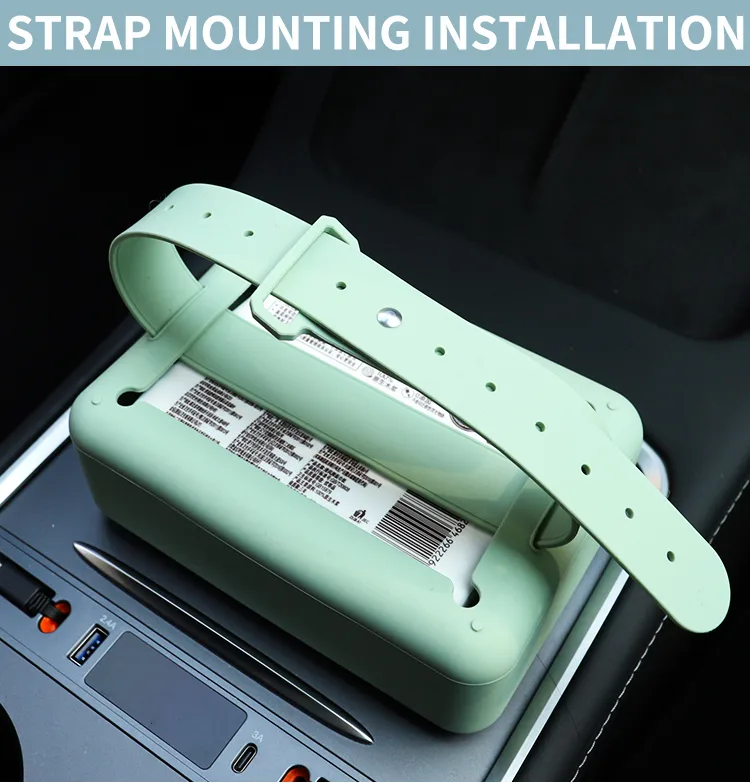 New Arrivals Custom Creative Multi-Functional Silicone Car Tissue Holder Paper Box Tissue Box for Most Car - detail view 9
