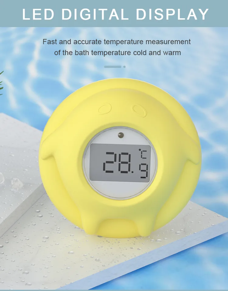 Digital Floating Silicone Newborn Baby Water Thermometer Temperature Measuring Device for Home Bathing - detail view 7