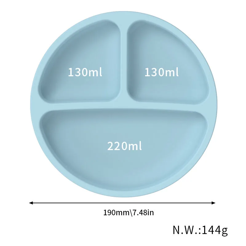 Silicone Plate BPA Free Food Grade Silicone Suction Plate Sample Available for Quality Check - detail view 5