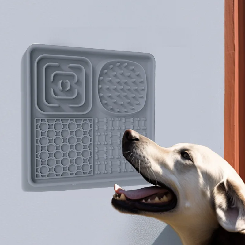 Silicona mascotas lamido alfombrilla gato perro lento alimentario cuenco alimentación - main product image
