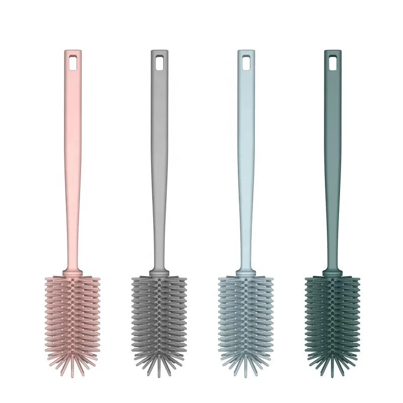 Wholesale Silicone Baby Bottle Cleaning Brush Reusable Baby Bottle Brush - detail view 4