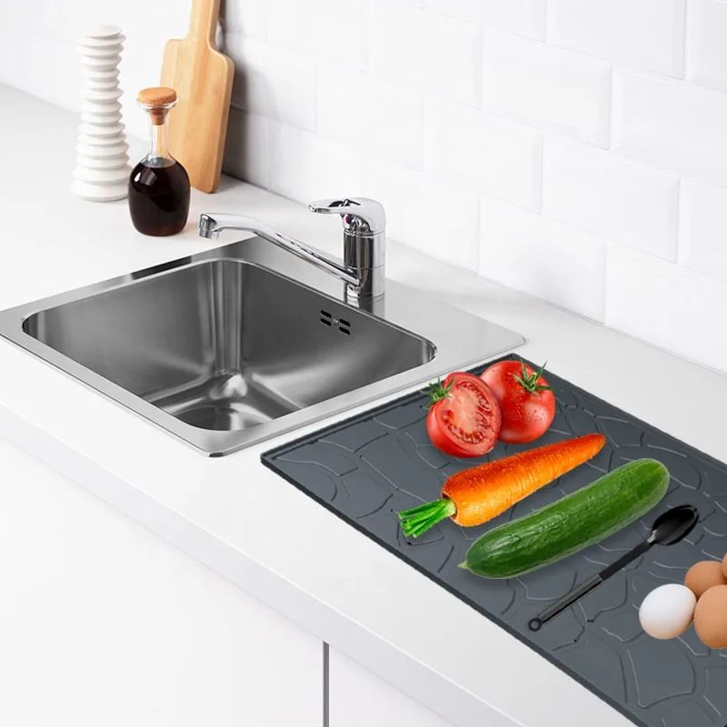 Anti glisse cuisine placard tapis gros table tapis silicone coussinet imperméable silicone - detail view 1