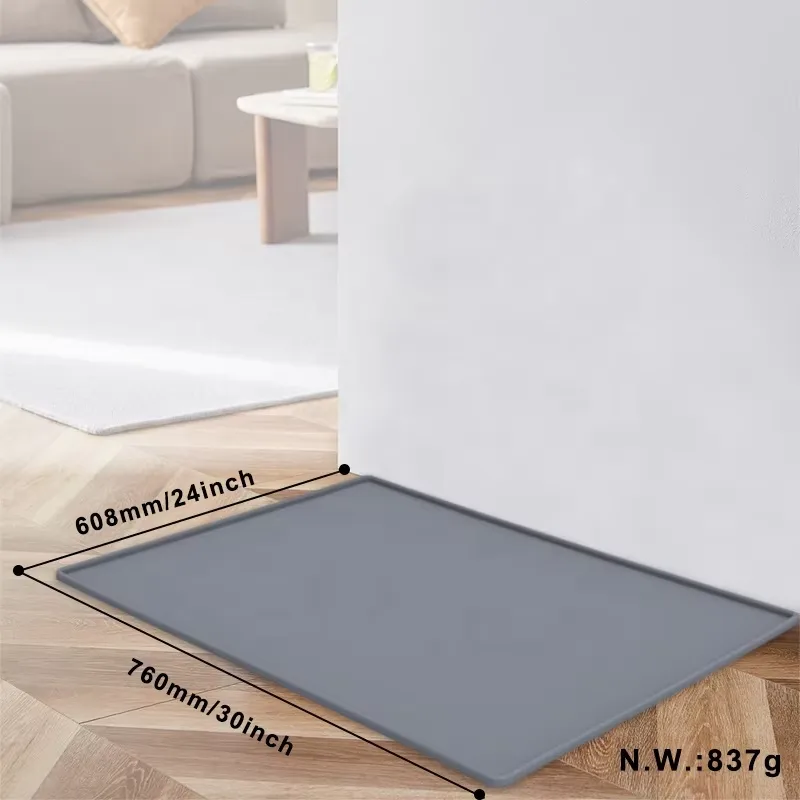 Nouveau sans BPA qualité alimentaire chien chat bol tapis silicone antidérapant imperméable - detail view 5
