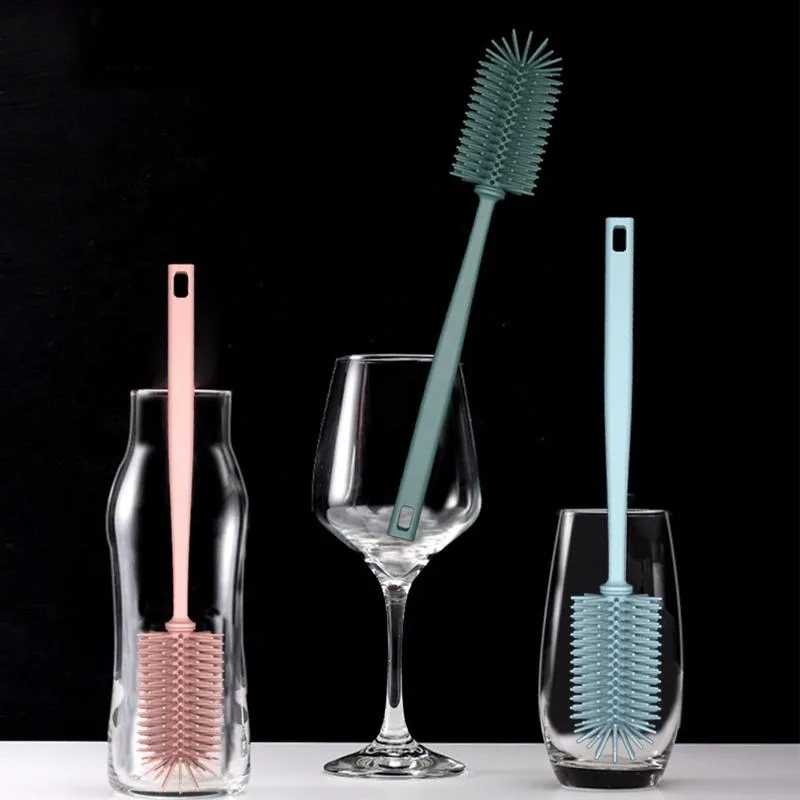 Wholesale Silicone Baby Bottle Cleaning Brush Reusable Baby Bottle Brush - main product image