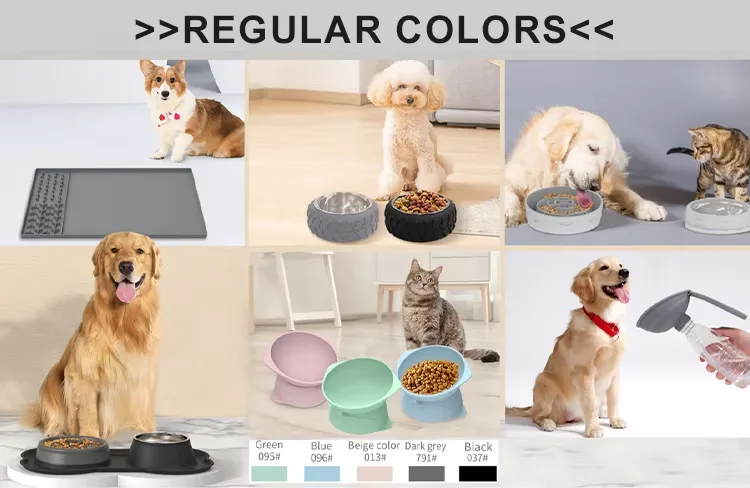 Wholesale Double-Sided Anti-Slip Pet Feeding Mat Rectangle Easy Clean Waterproof Dog Cat Mat - detail view 11