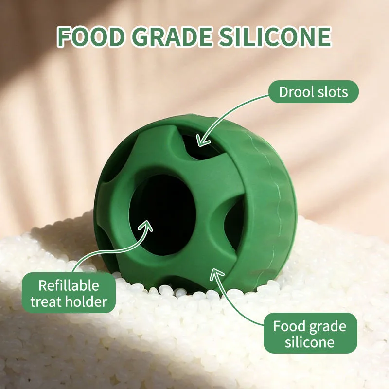 Écologique silicone chien mâche jouet balle durable Freeze friandise plateau lave-vaisselle - detail view 4