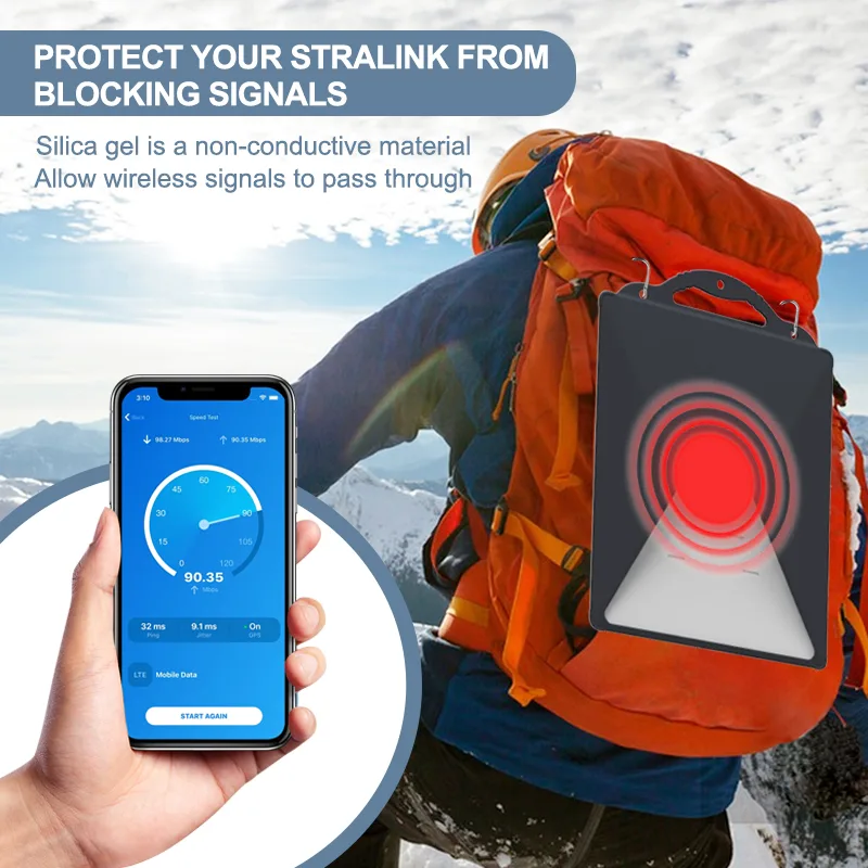 Black Star Link protecteur étui anti-Reflection liquide silicone protecteur Sleeve étui - detail view 8