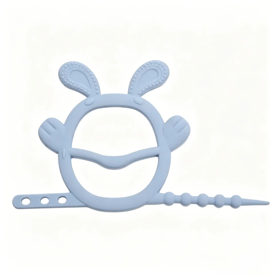 OEM ODM Baby Teething Silicone Soft Toy Safe Easy to Hold Baby Silicone Teethers - detail view 3
