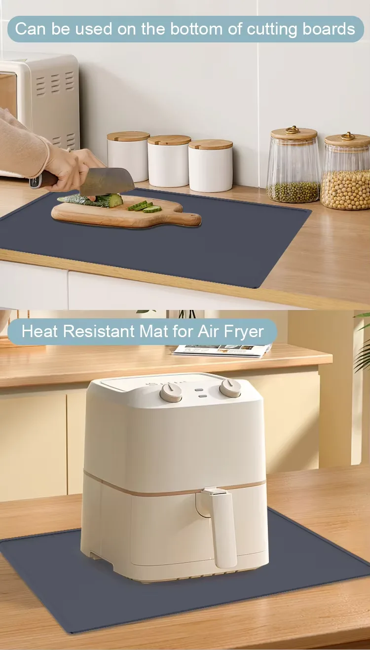 내열 매트 에어프라이어 Site 방수 실리콘 매트 주방 Counter No-slip 실리콘 Countertop 보호 매트 - detail view 8