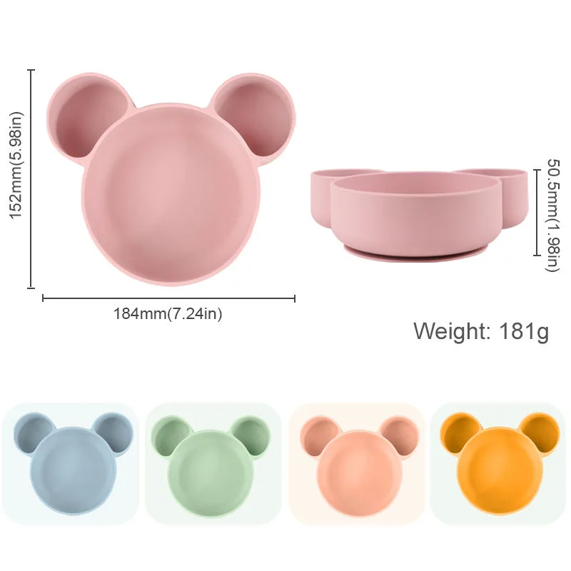 New Design Food Grade Baby Plates and Bowls Kids Dining Feeding Bowl Custom Silicone Baby Suction Bowl - detail view 5