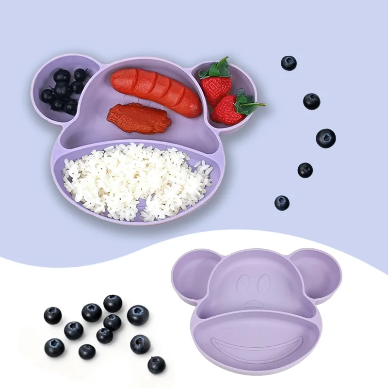 Children's Baby Feeding Bowl Stainless Steel Silicone Cover BPA Free Dishwasher Safe Eco-Friendly Reusable Portable Box - Silicone baby bowl Customize - detail view 6
