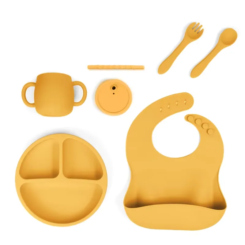 Custom Logo Baby Products Other Baby Feeding Products Silicone Plate Bowl Silicone Feeding Set - custom silicone manufacturer