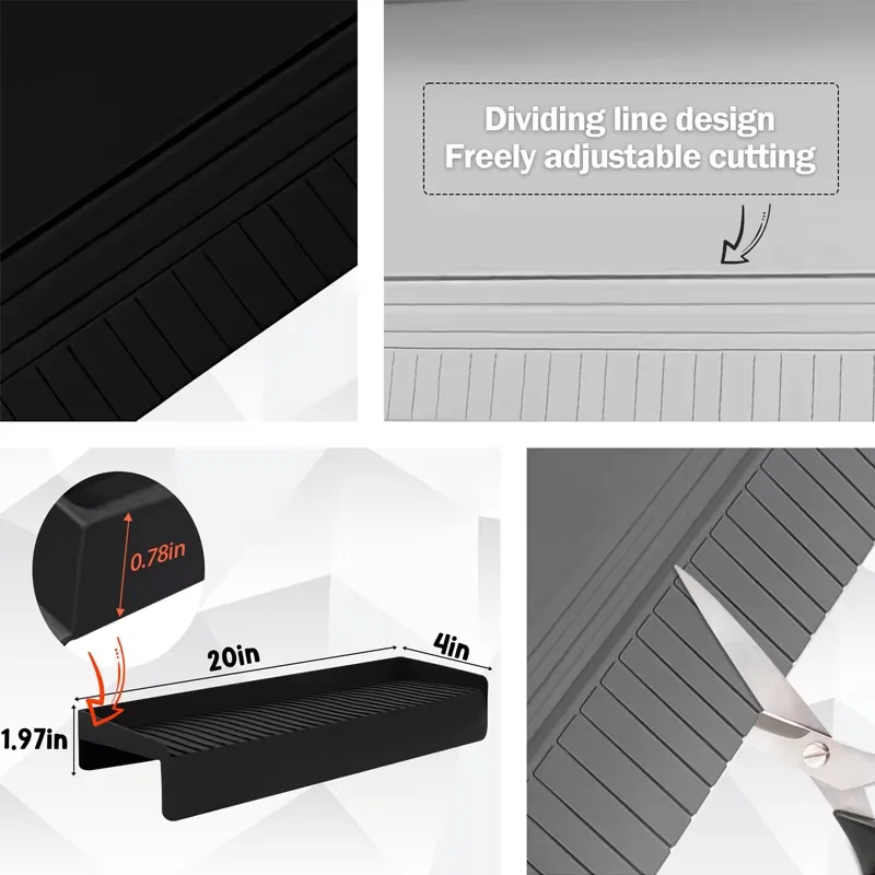 Kitchen Sink Splash Guard Premium Silicone Water Catcher Mat Sink Drainage Pad - detail view 1