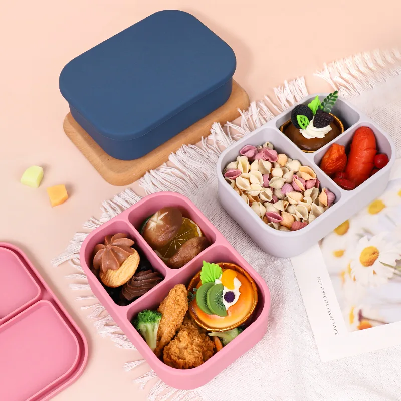 Custom Logo BPA Free Portable Leakproof Bento Lunch Boxes Leak Proof Large Square Lunch Box - main product image