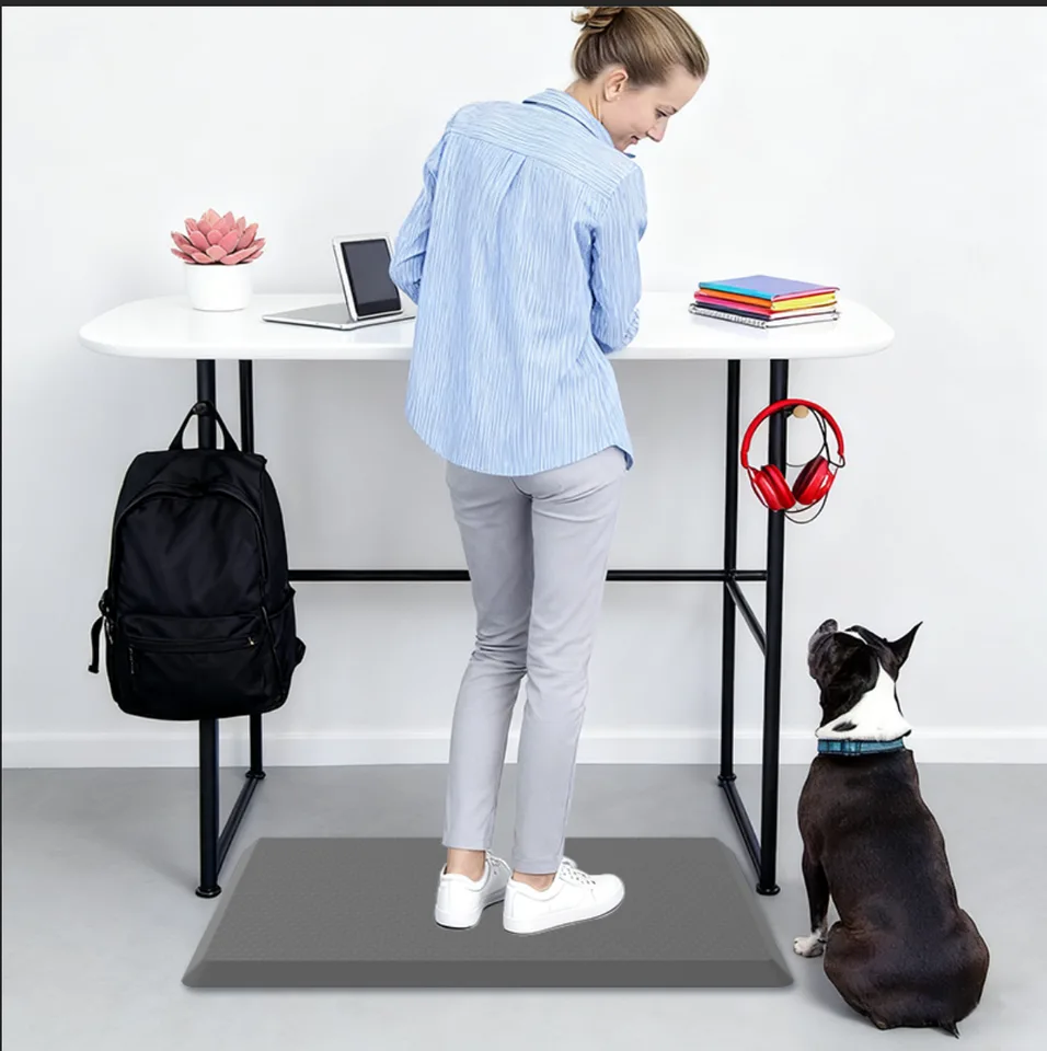 Waterproof Indoor Floral Kitchen Floor Mats Anti-Fatigue Comfort Rug Boho Style Foot Mat - detail view 1