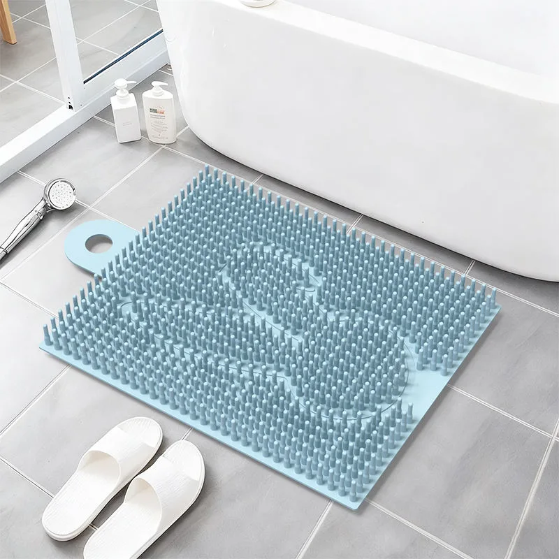 Foot Rub Rubbing Gadget Bathroom Massage Bath Dead Skin Washing Foot Brush Silicone Bathtub Non-Slip Bath Mat - main product image