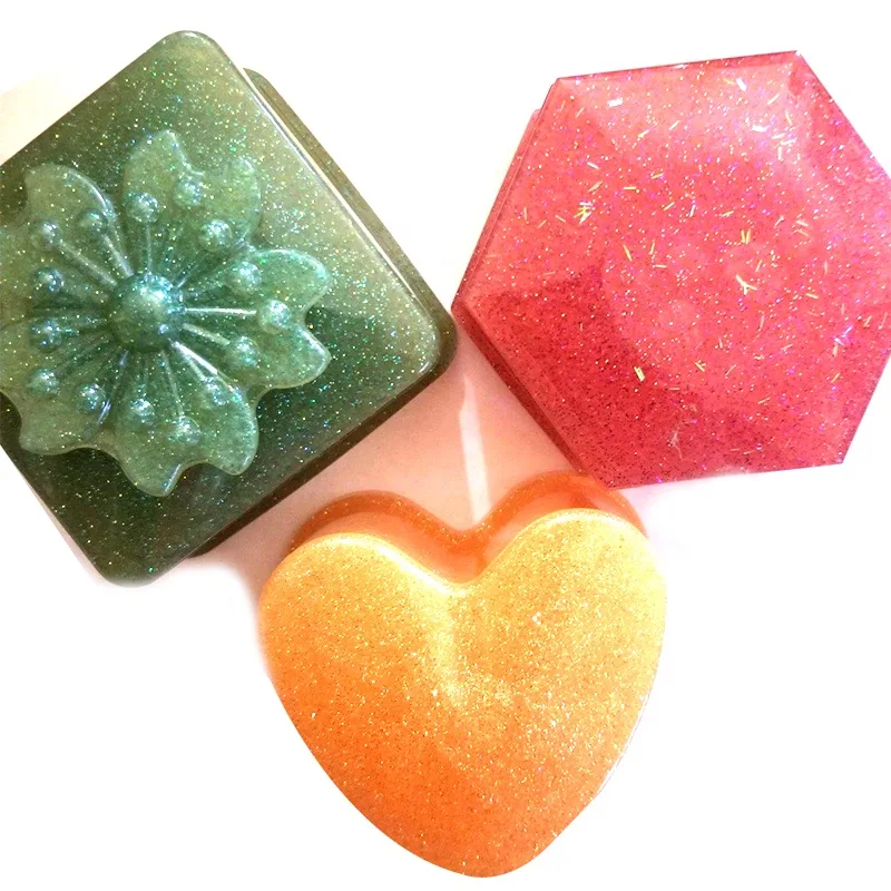 Silicone Molds résine Epoxy Casting Molds 4 Pieces Shapes Flowers Beads DIY Craft Making - detail view 10
