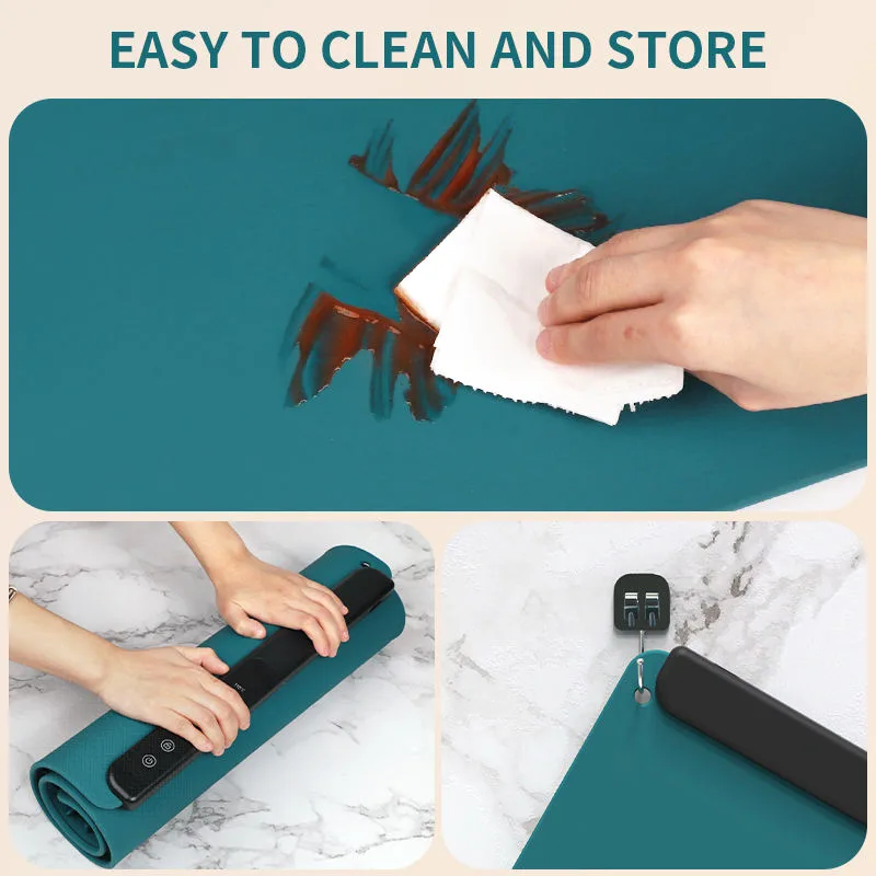 2026 New Fast Heating Foldable Food Portable Electric Warming Tray Smart Plate Silicone Plate Table Mat - detail view 1