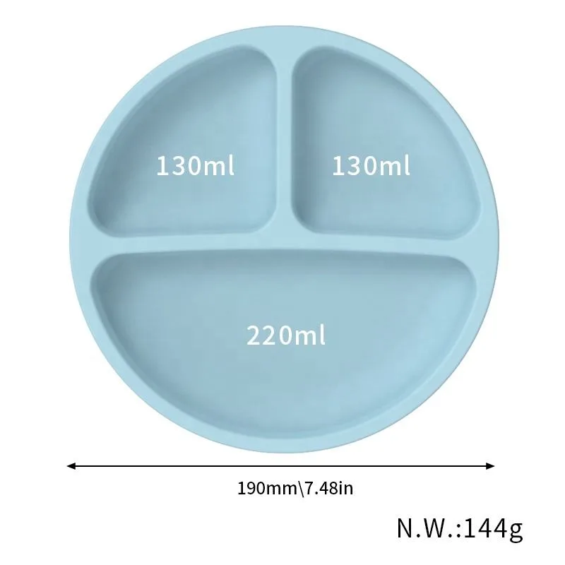 BPAフリー ベビー 給食 用品 キッズ ダイニング 食器類 こぼれ防止 防止 吸盤付き プレート ボウル よだれかけ スプーン ベビー シリコーン 給食 セット - detail view 5